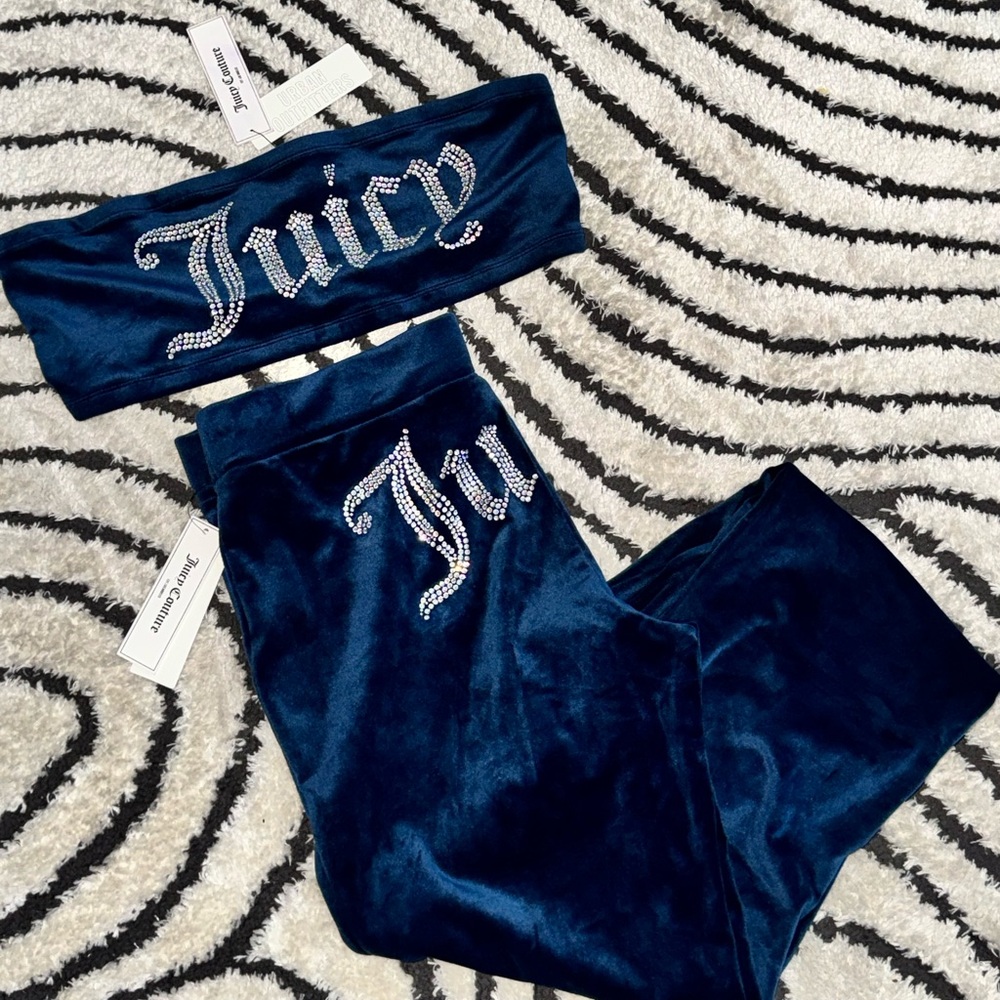 Juicy Couture Navy Velour Set